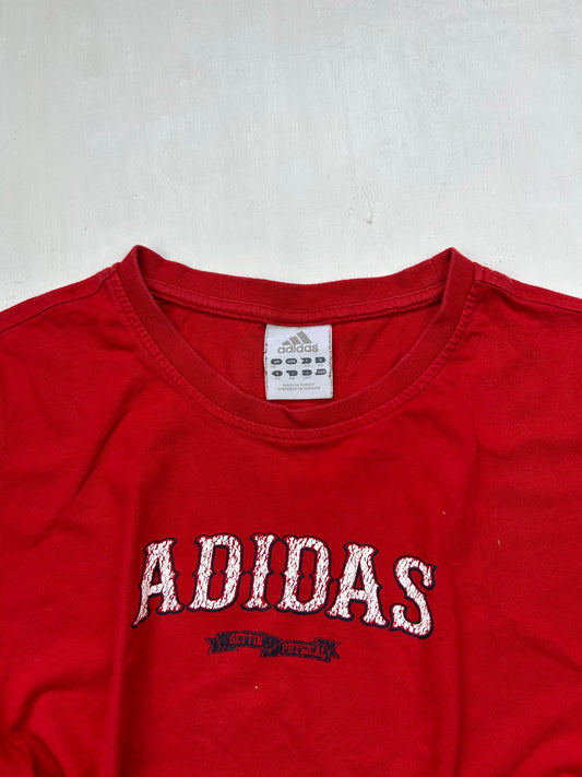 Red logo 100% cotton tee (L)