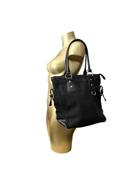 Black monogram shoulder bag (34x29cm)