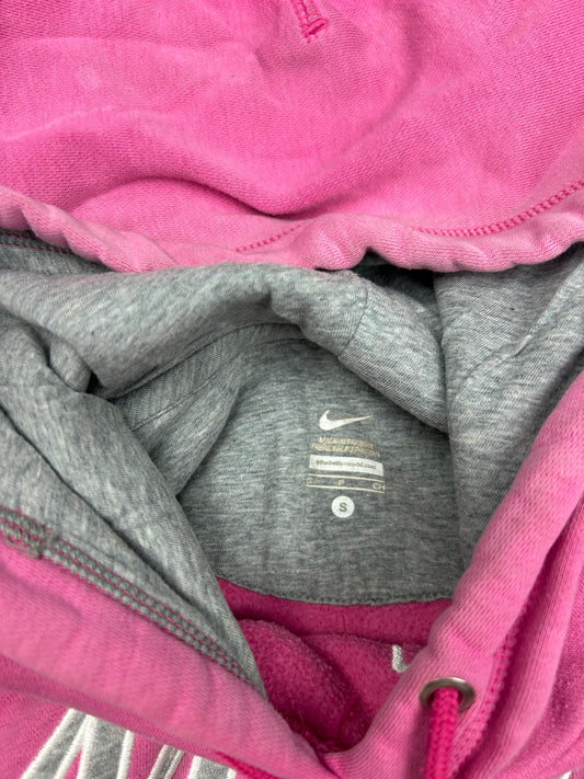 Pink logo hoodie (S)