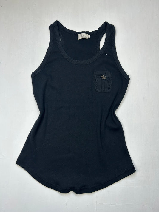 Black logo tank top (S)