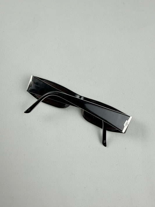 Black square sunglasses (with prescription)
