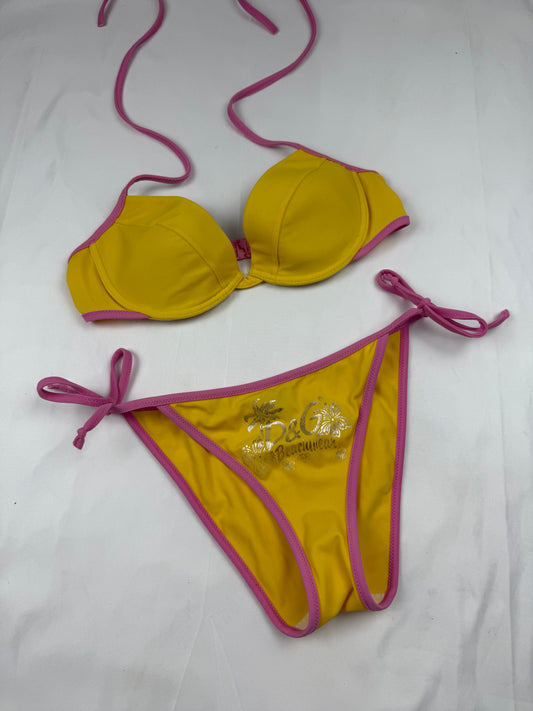 Yellow pads bikini set (S)