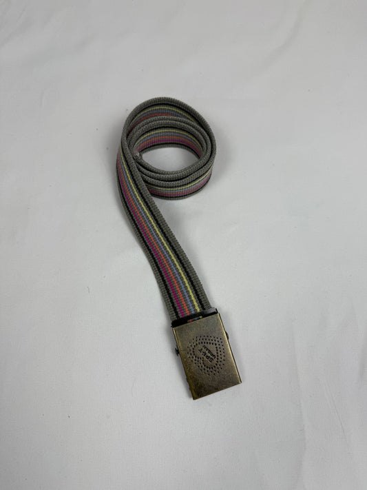 Striped purple metallic belt (90cm)