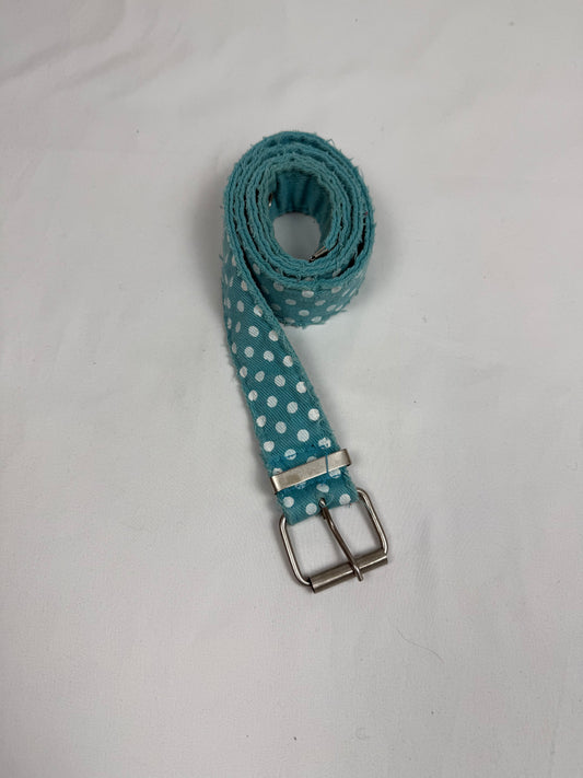 Blue polka dots metallic belt (95cm)