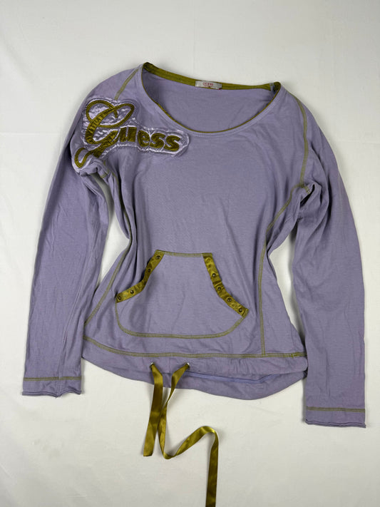Lilac logo long sleeves top (M/L)
