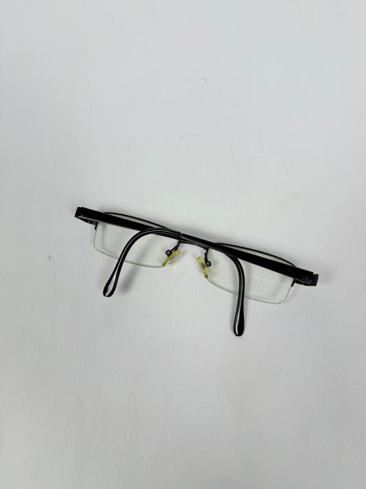 Metallic black office glasses (with prescription)