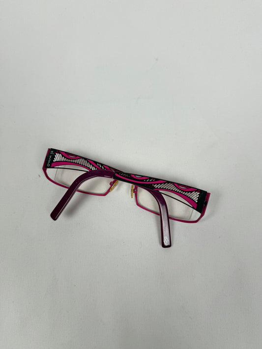 Metallic pink office glasses (with prescription)