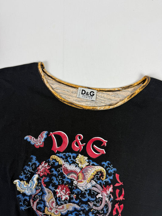 Black & panther cotton tight fit logo tee (XS/S)