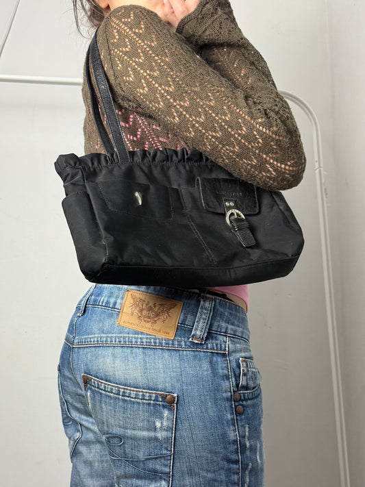 Black medium shoulder bag (24x18cm)