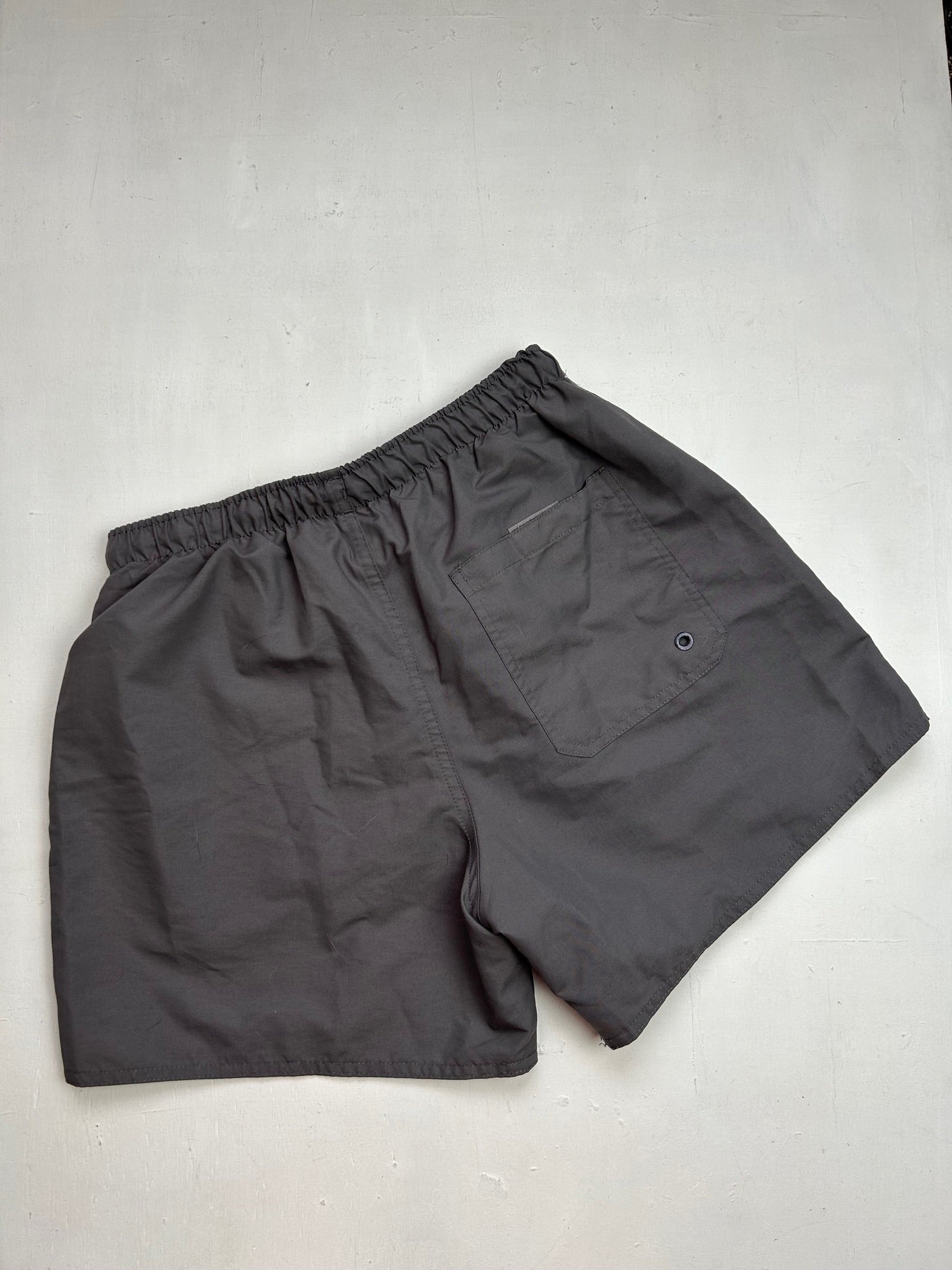 Grey beachwear mid rise mini short (S)