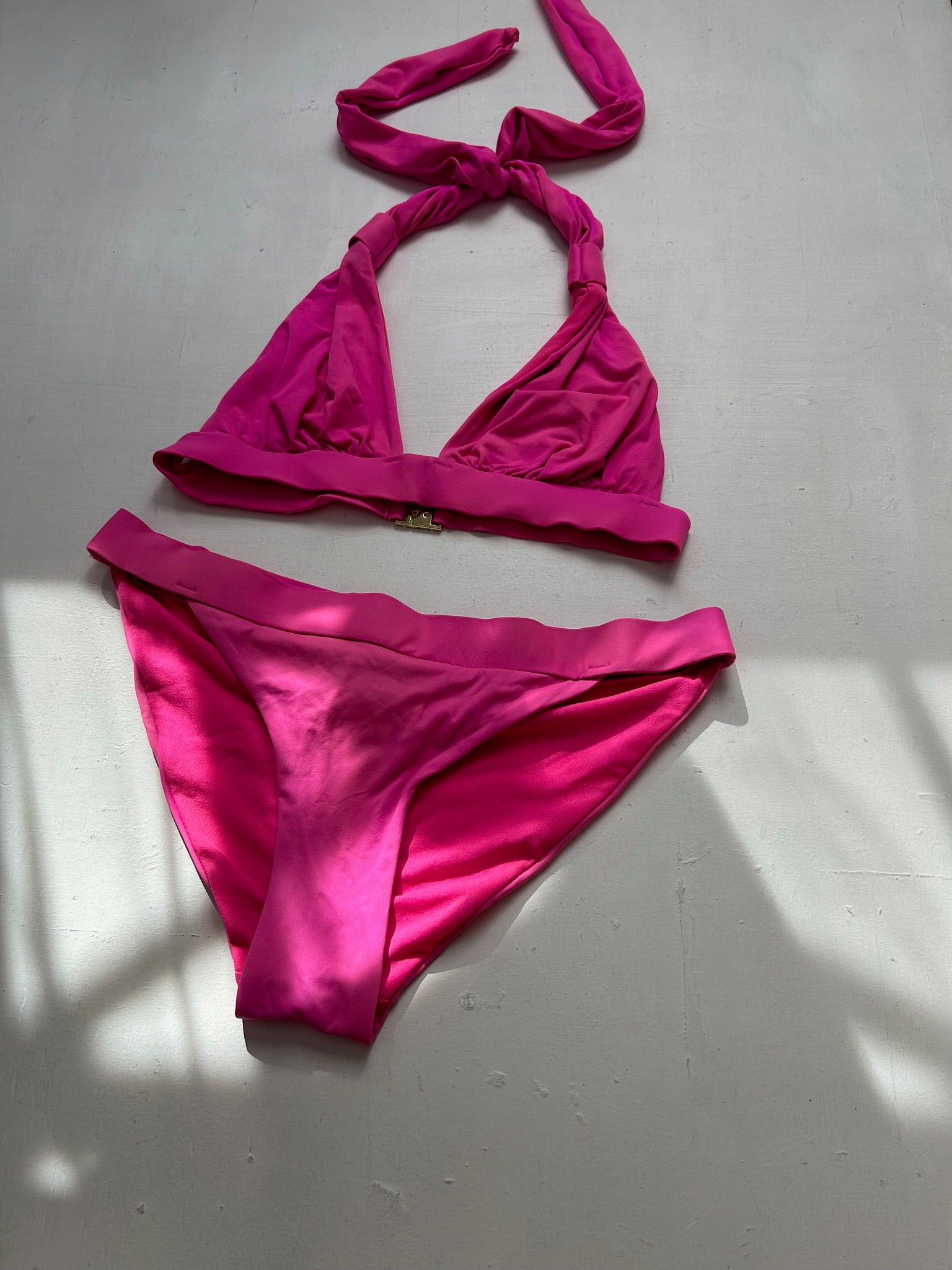 Pink y2k vintage bikini set (S)