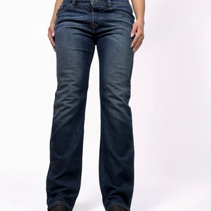 Navy denim low rise baggy pants (M)