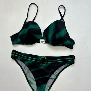 Dark green y2k vintage bikini set (M)