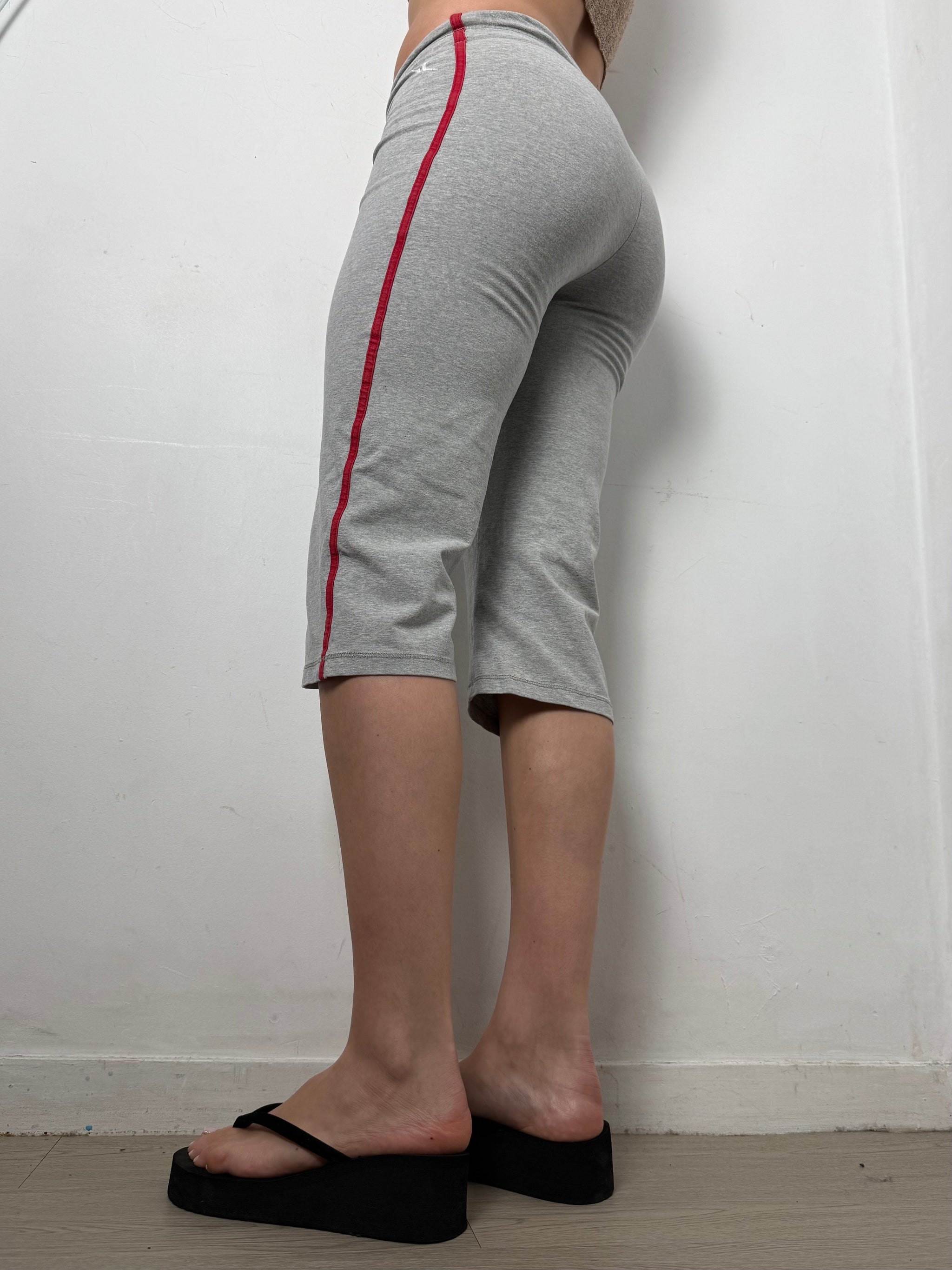 Grey activewear cotton cami pants (XS)