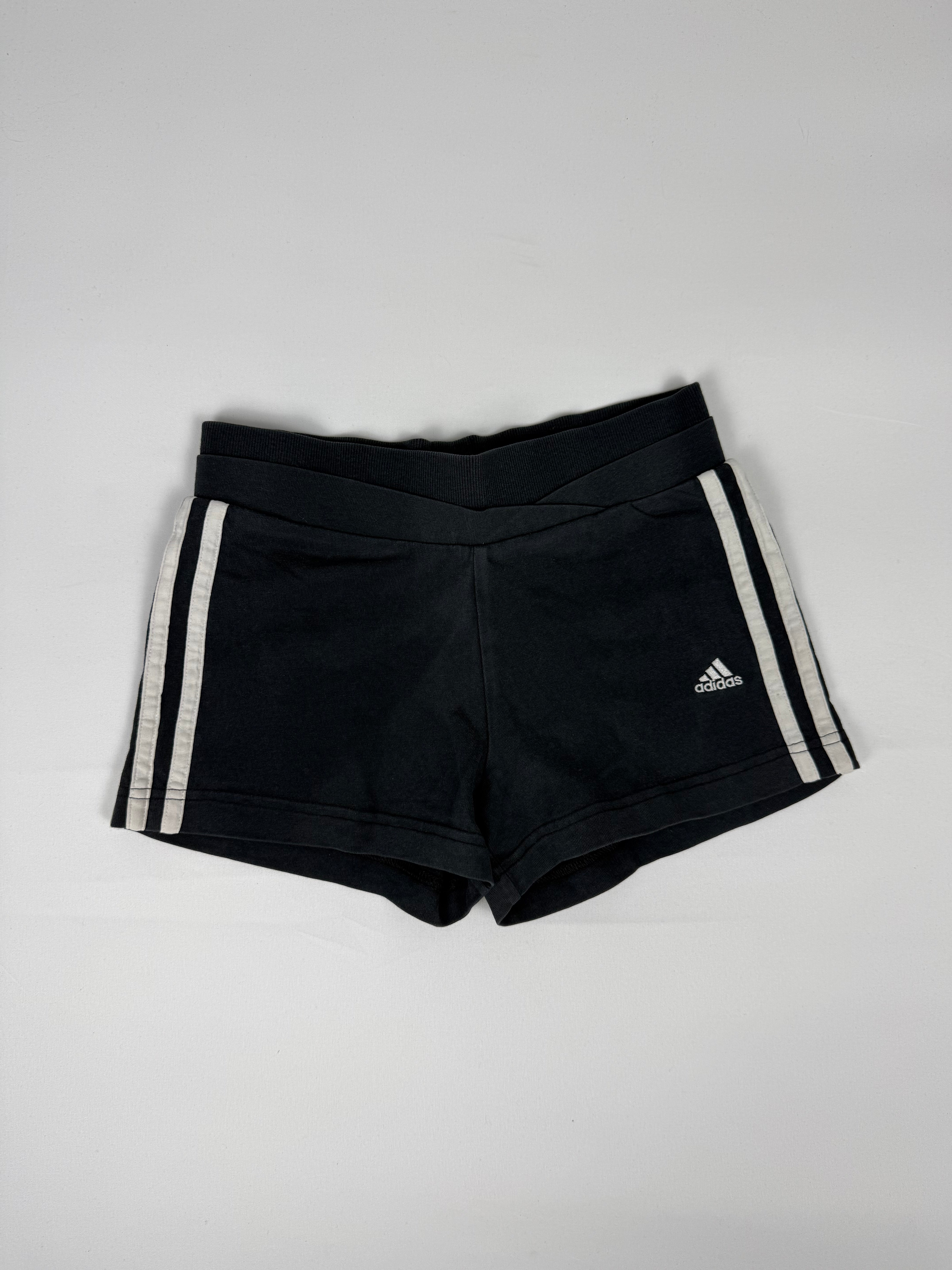 Black activewear low rise mini short (XXS)