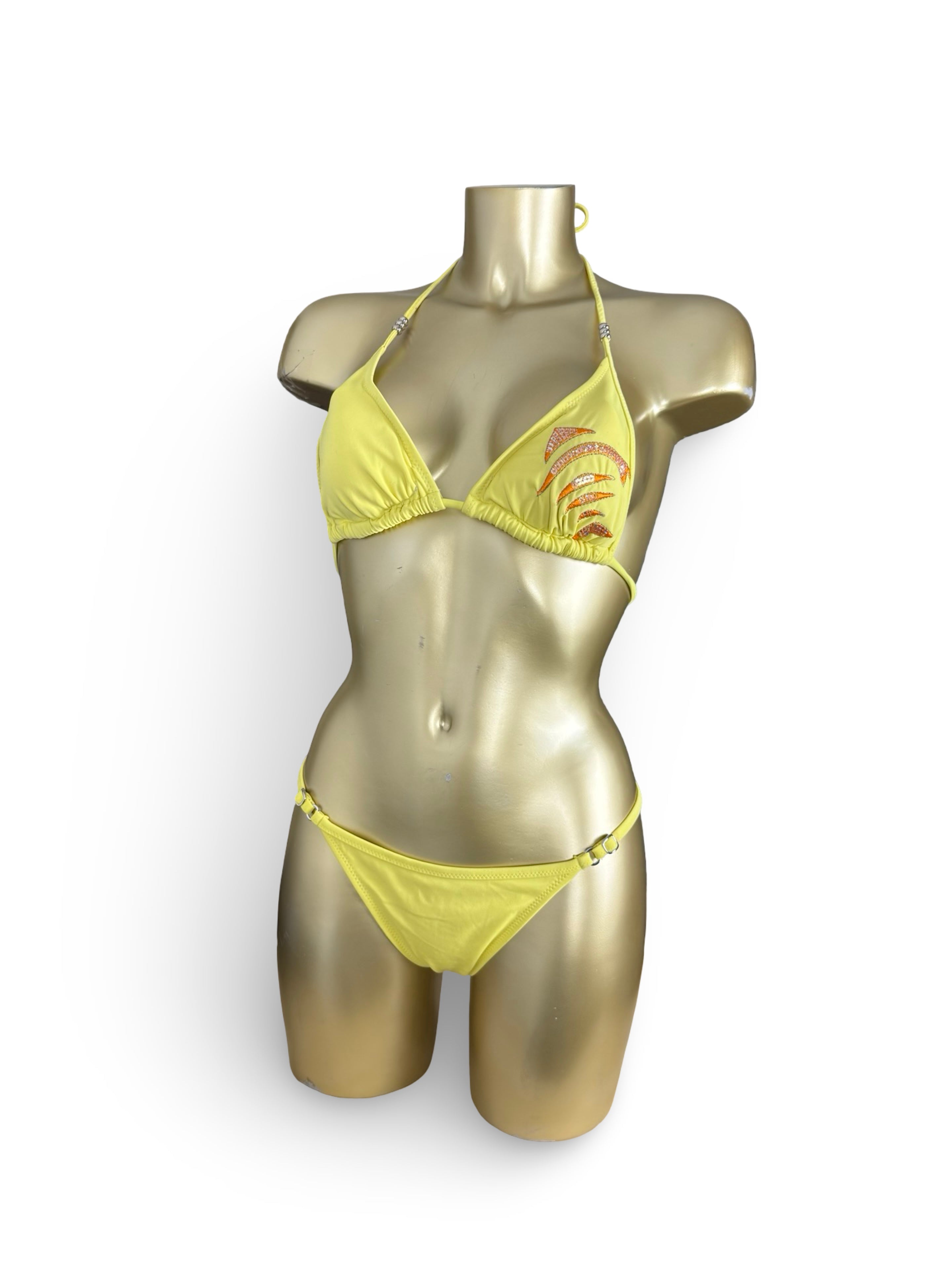 Yellow low rise bikini set (S/M)