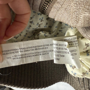 Beige biker jacket (S)