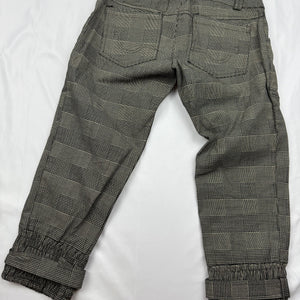 Beige office blazer + low rise capri pants set (XS)