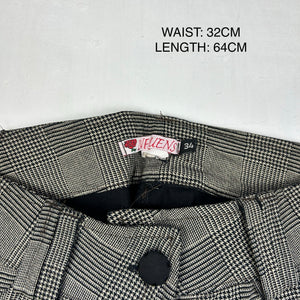 Beige office blazer + low rise capri pants set (XS)