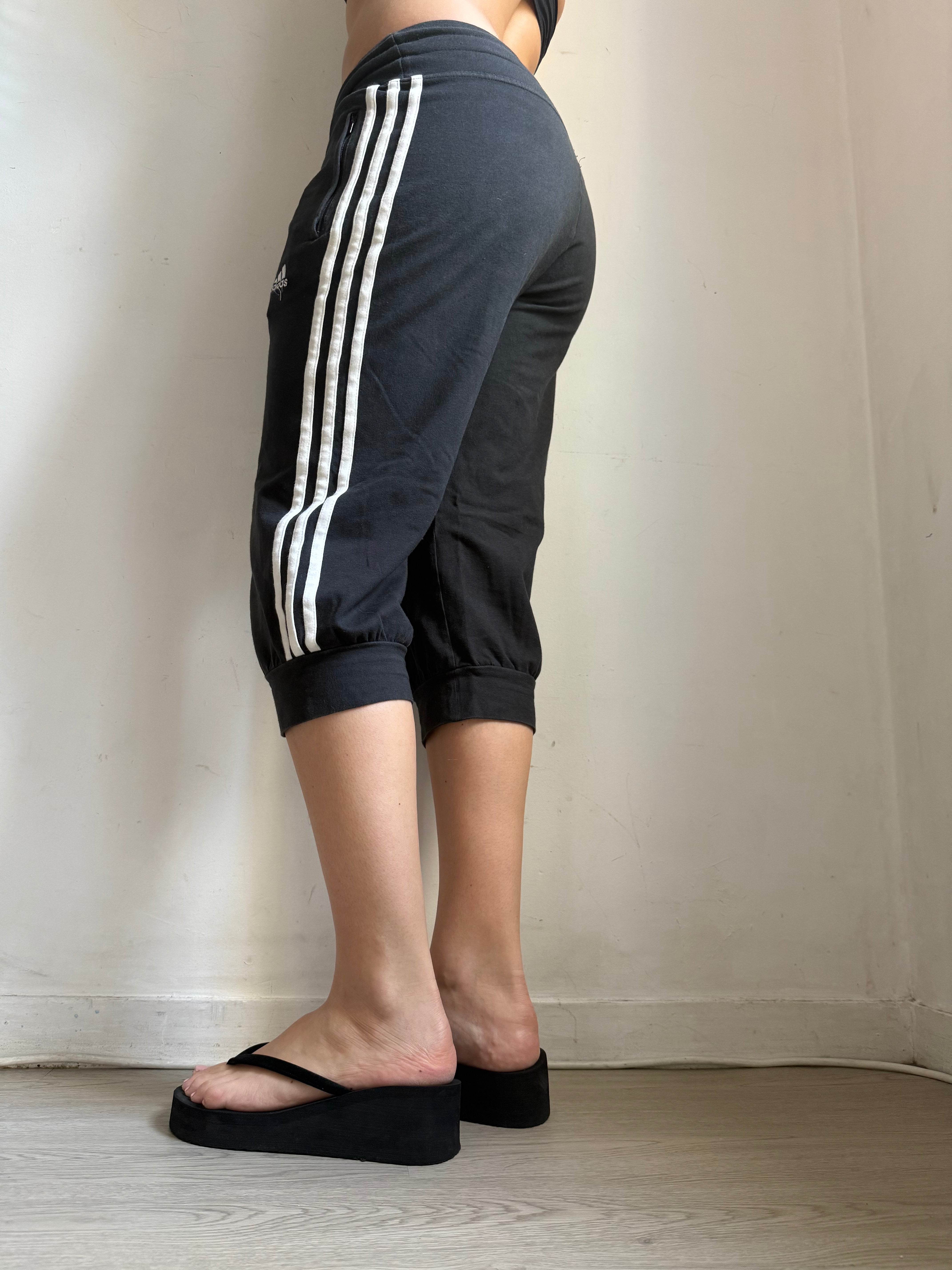 Black cotton capri pants (XL)