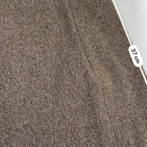 Beige wool mini office skirt with pockets (S/M)