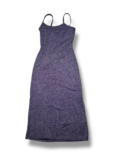 Purple glitters maxi dress (S)