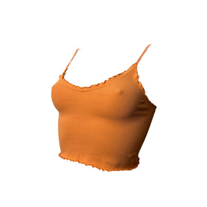 Orange stretchy cami top (XS/S)