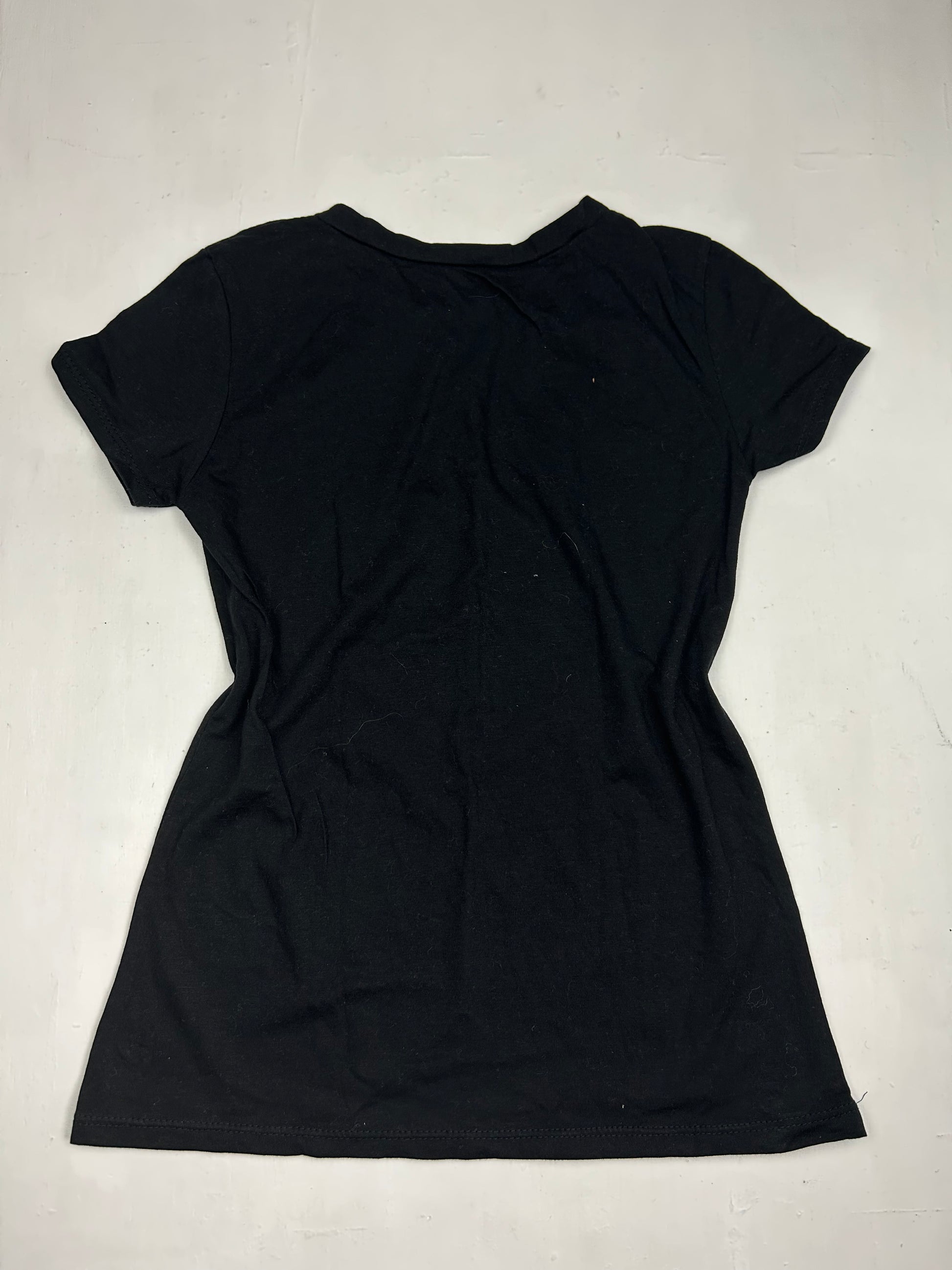 Black graphic cotton tee (M/L)