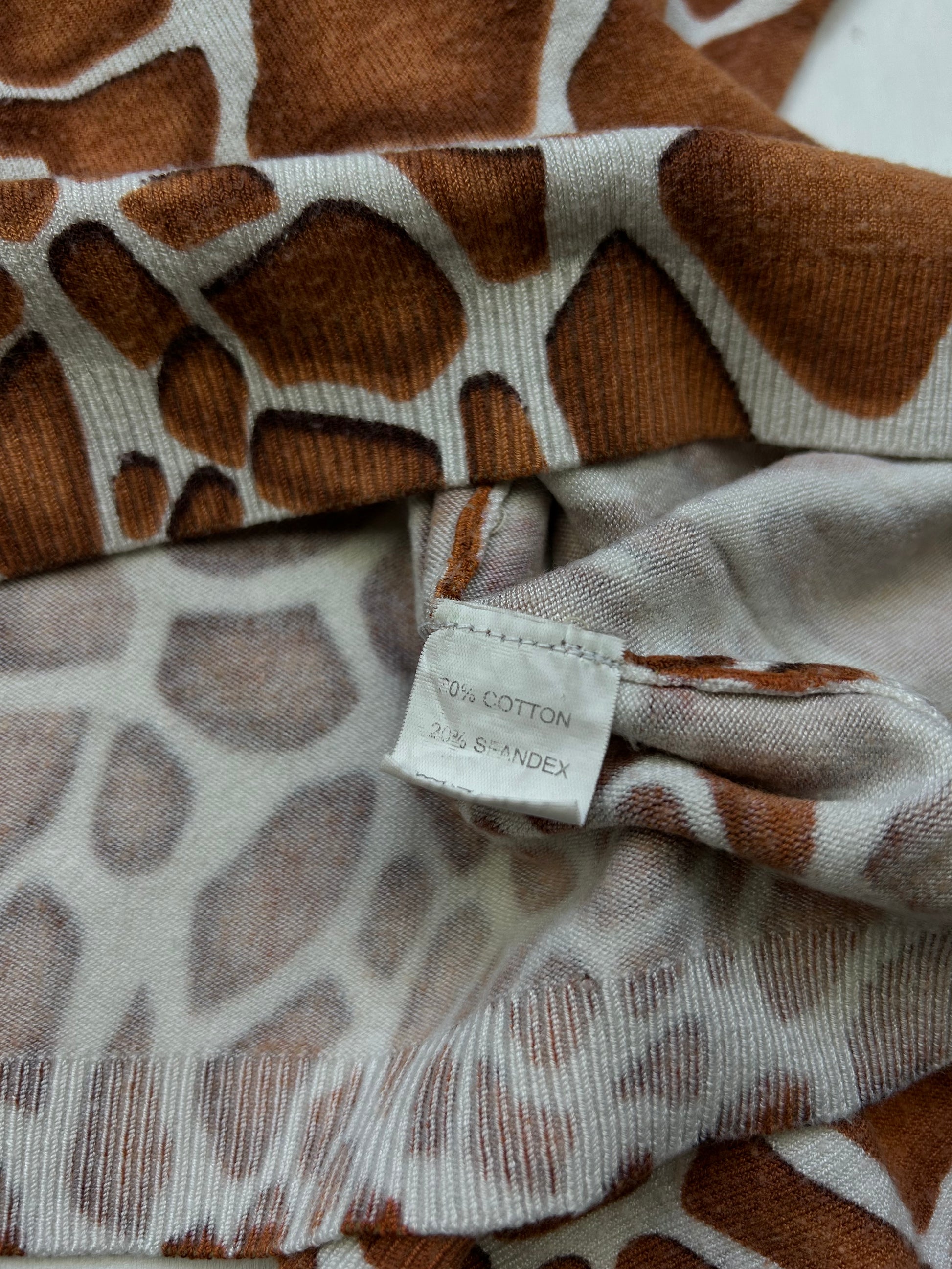 Brown animal print jumper (XL)