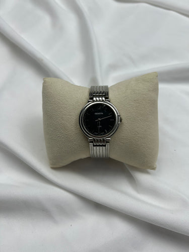 Vintage silver inox bracelet jewelry watch