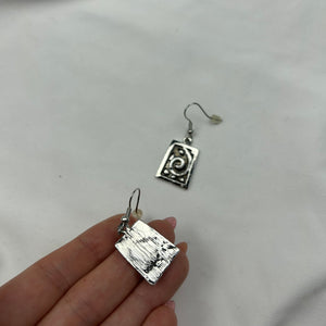 Boho pendant cord necklace + earrings set