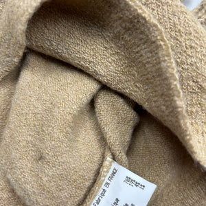 Beige turtleneck wool jumper (S/M)