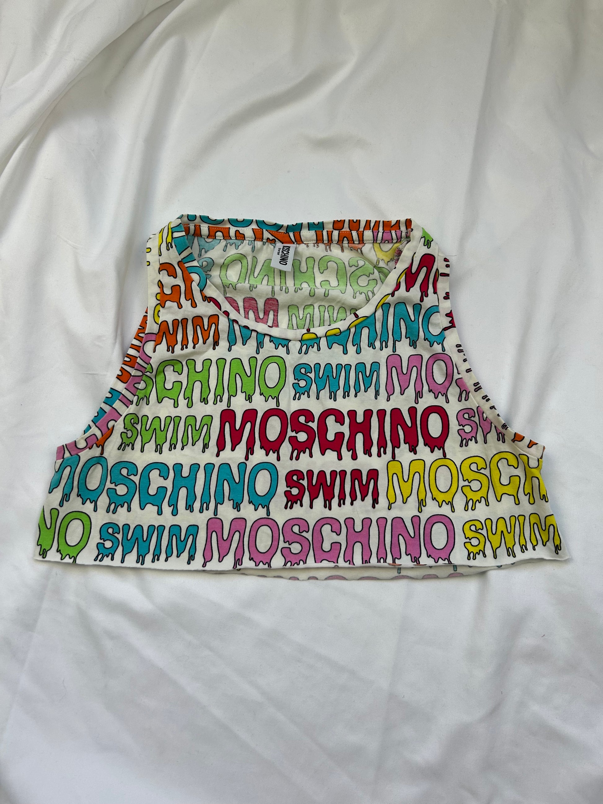 Multicolor logo crop top (XS)