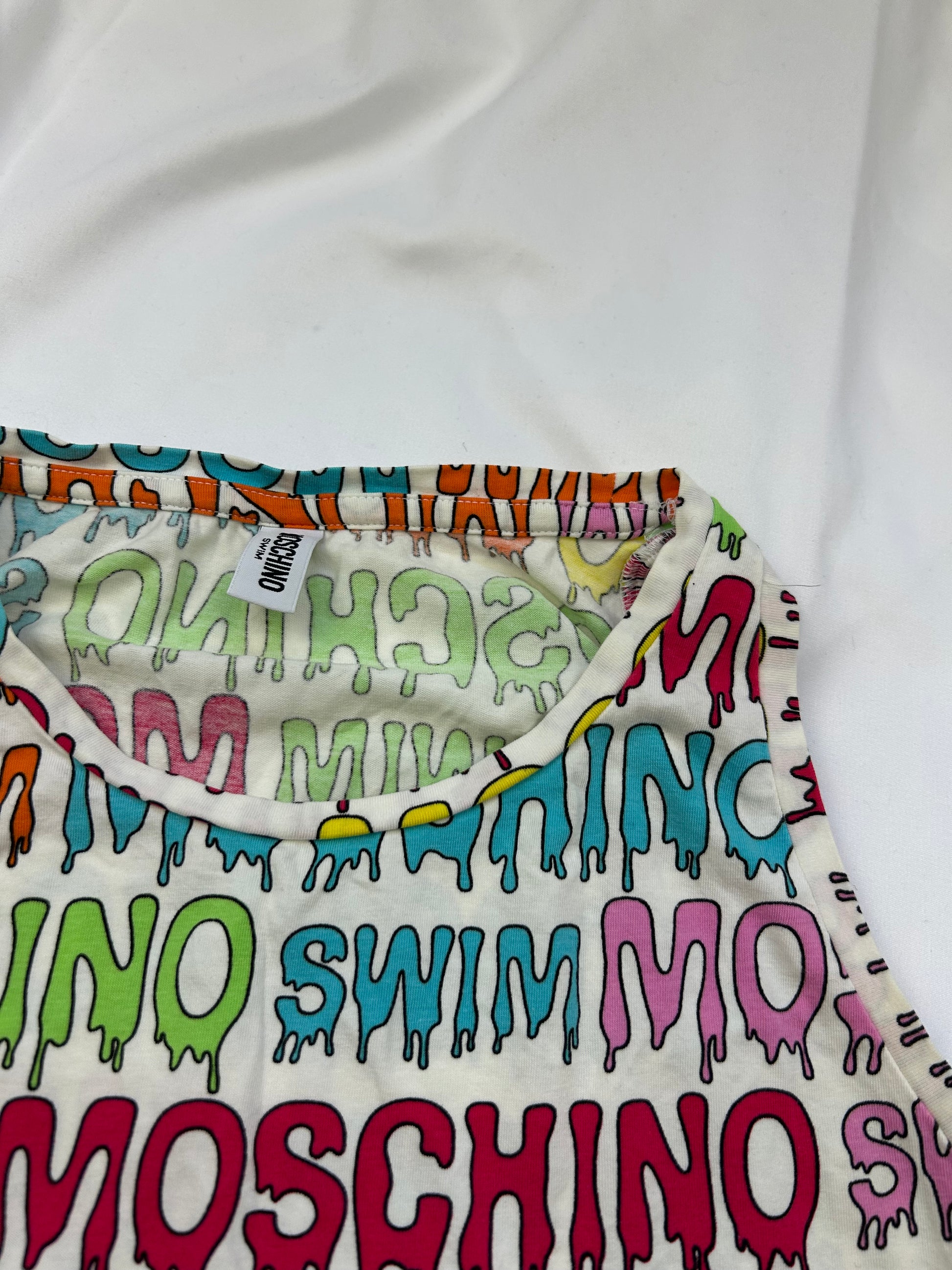 Multicolor logo crop top (XS)