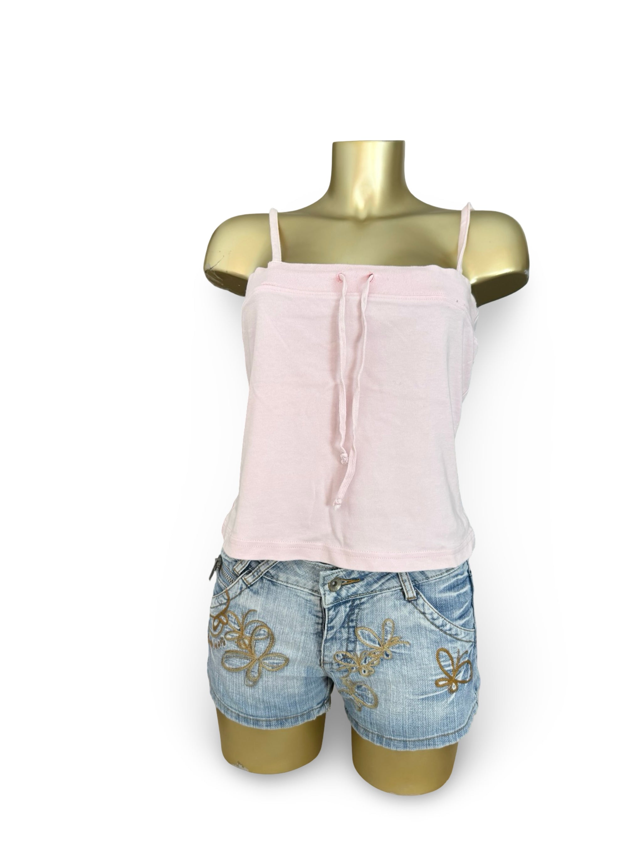 Baby pink cotton cami top (XL)