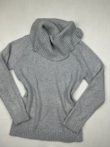 Grey turtleneck Angora wool jumper (S/M)