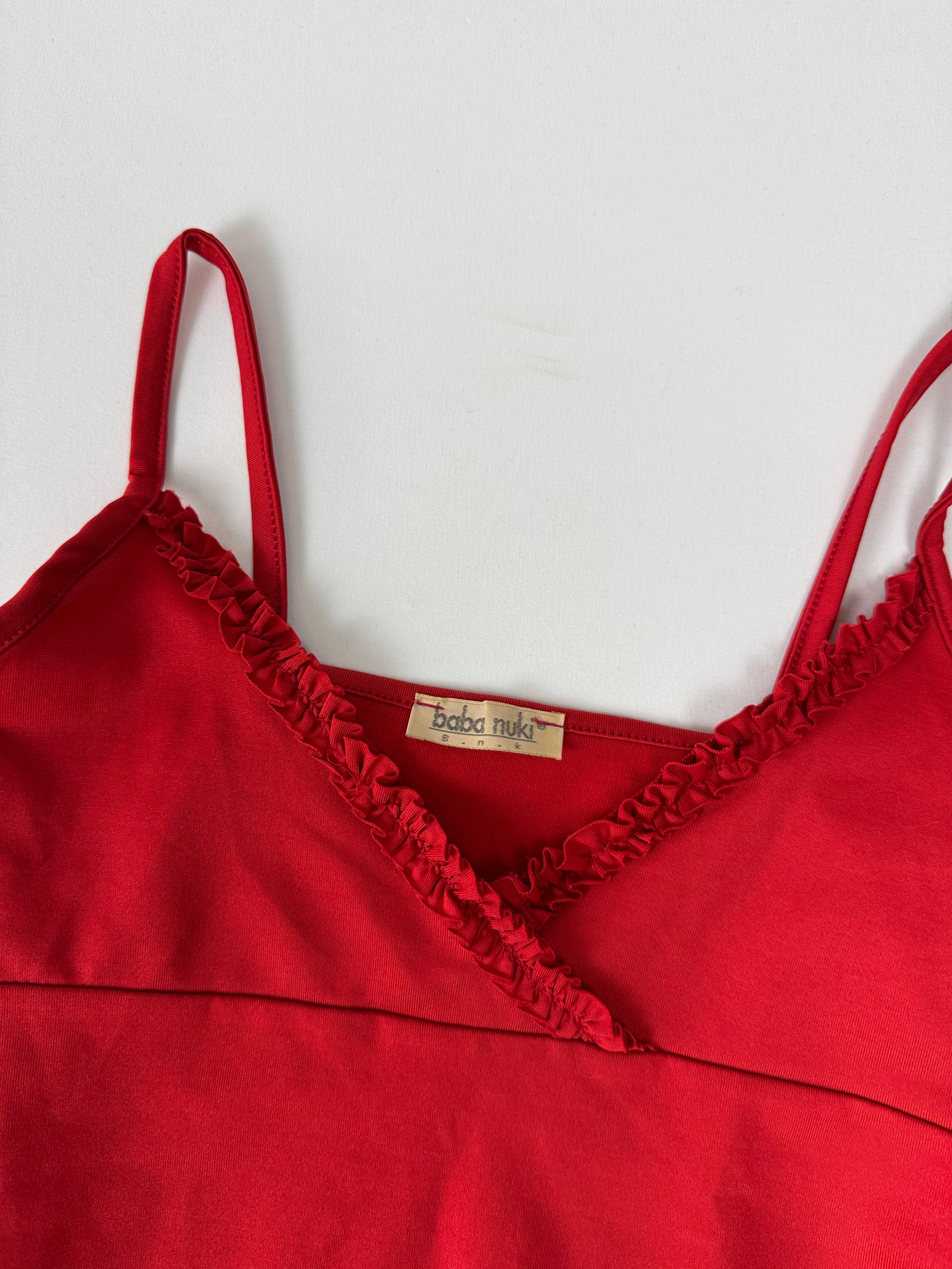 Red cami top (S)