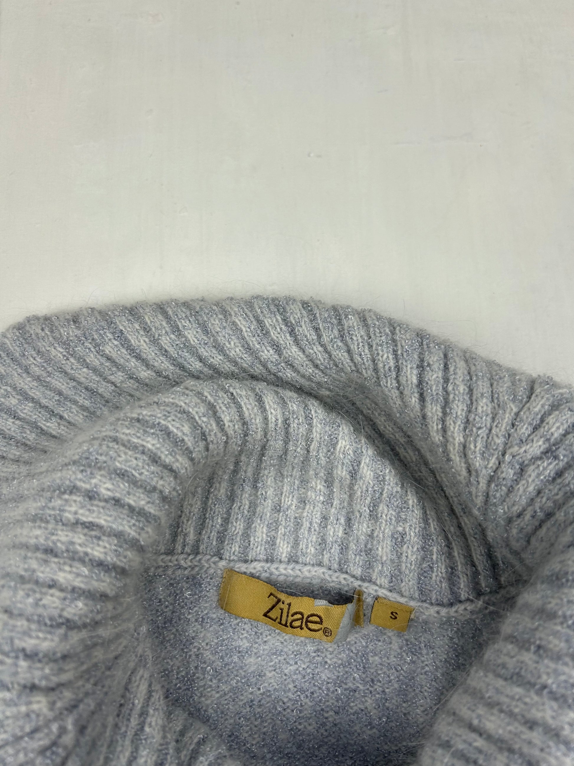 Grey turtleneck Angora wool jumper (S/M)