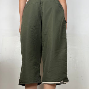 Khaki low rise capri joggers pants (S/M)