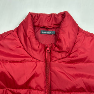 Red zip up puffer biker jacket (M/L)