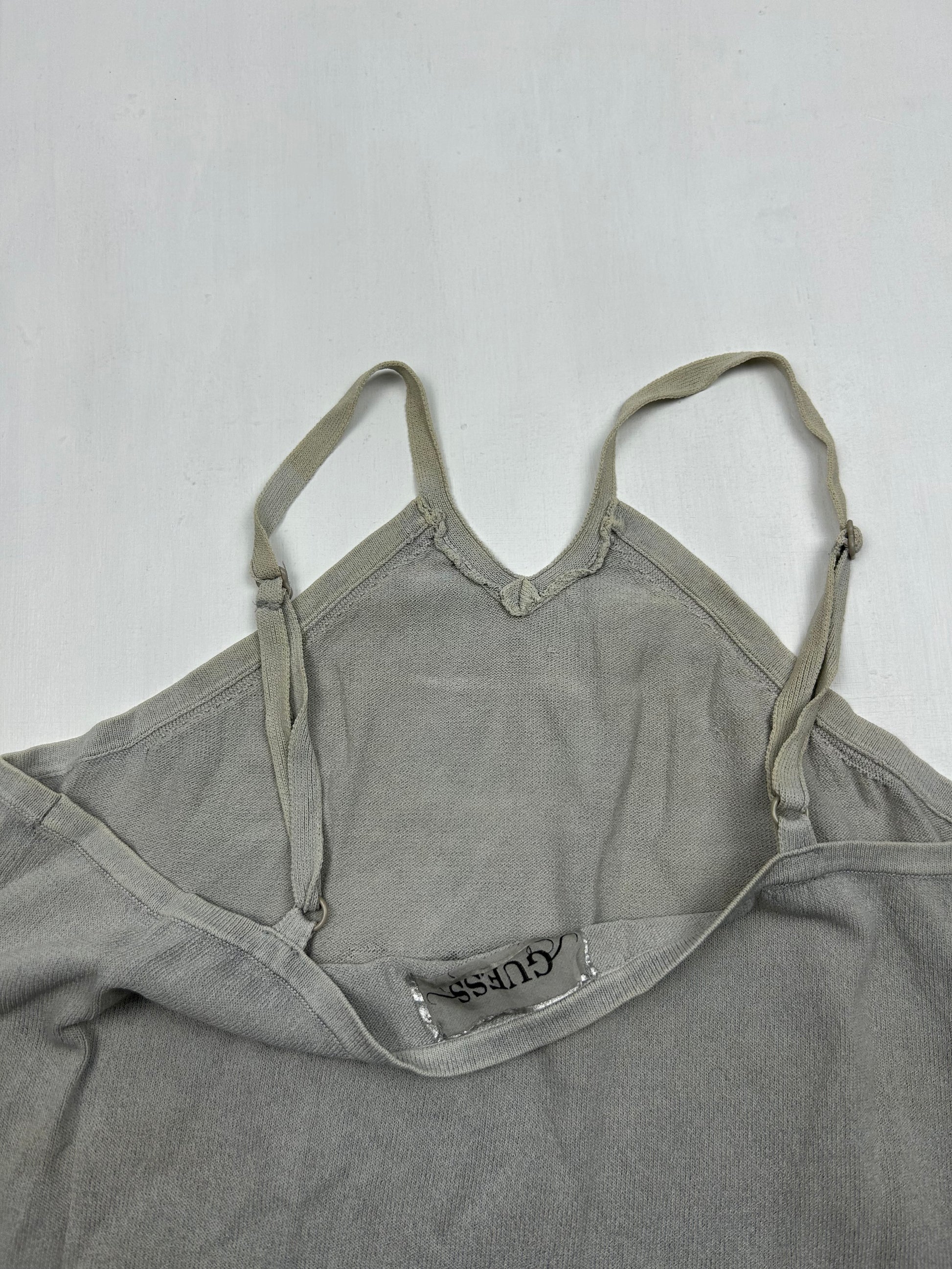 Grey stretchy spell out logo cami top (M/L)