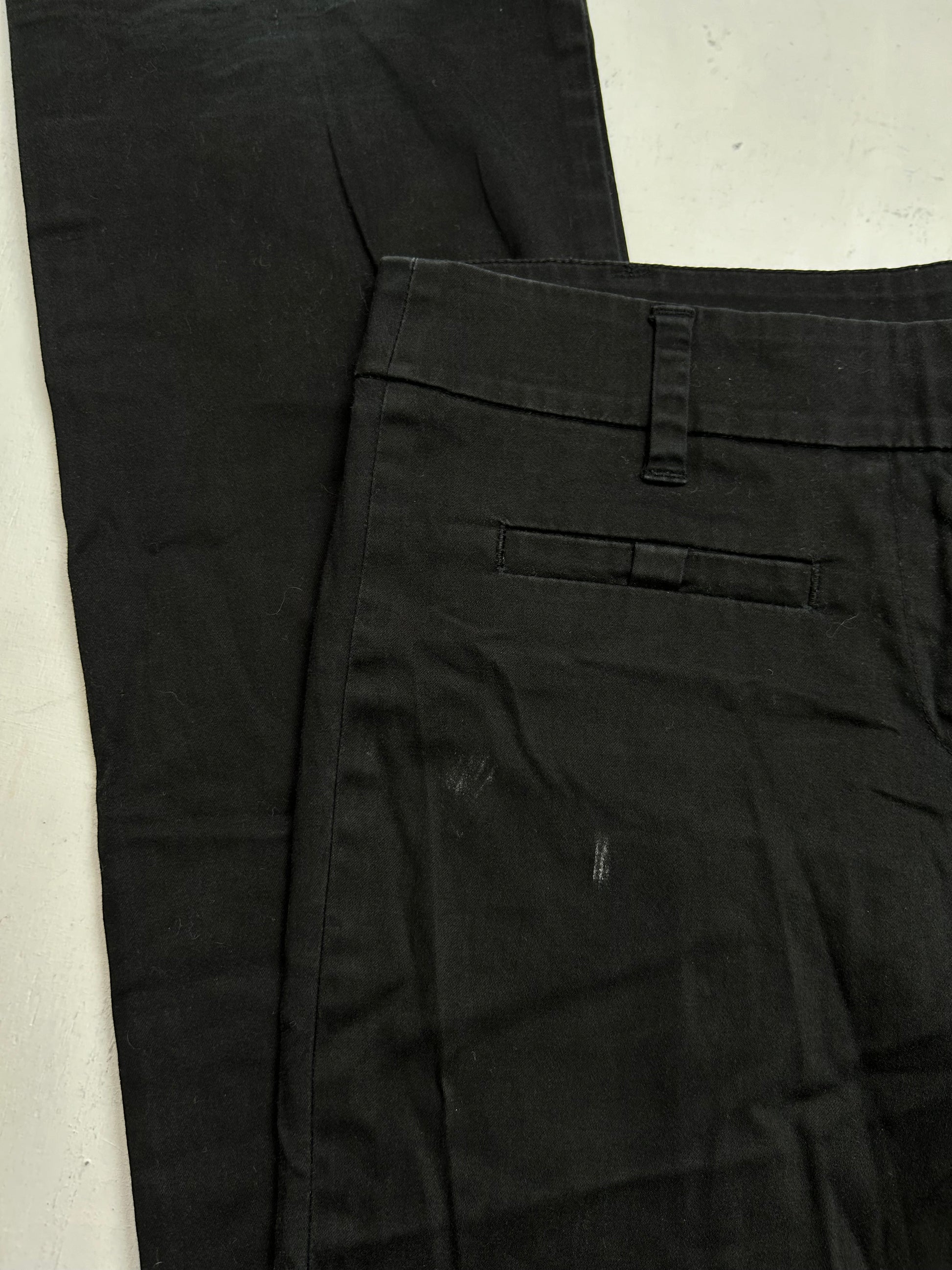 Black bootcut low rise office pants  (XS)