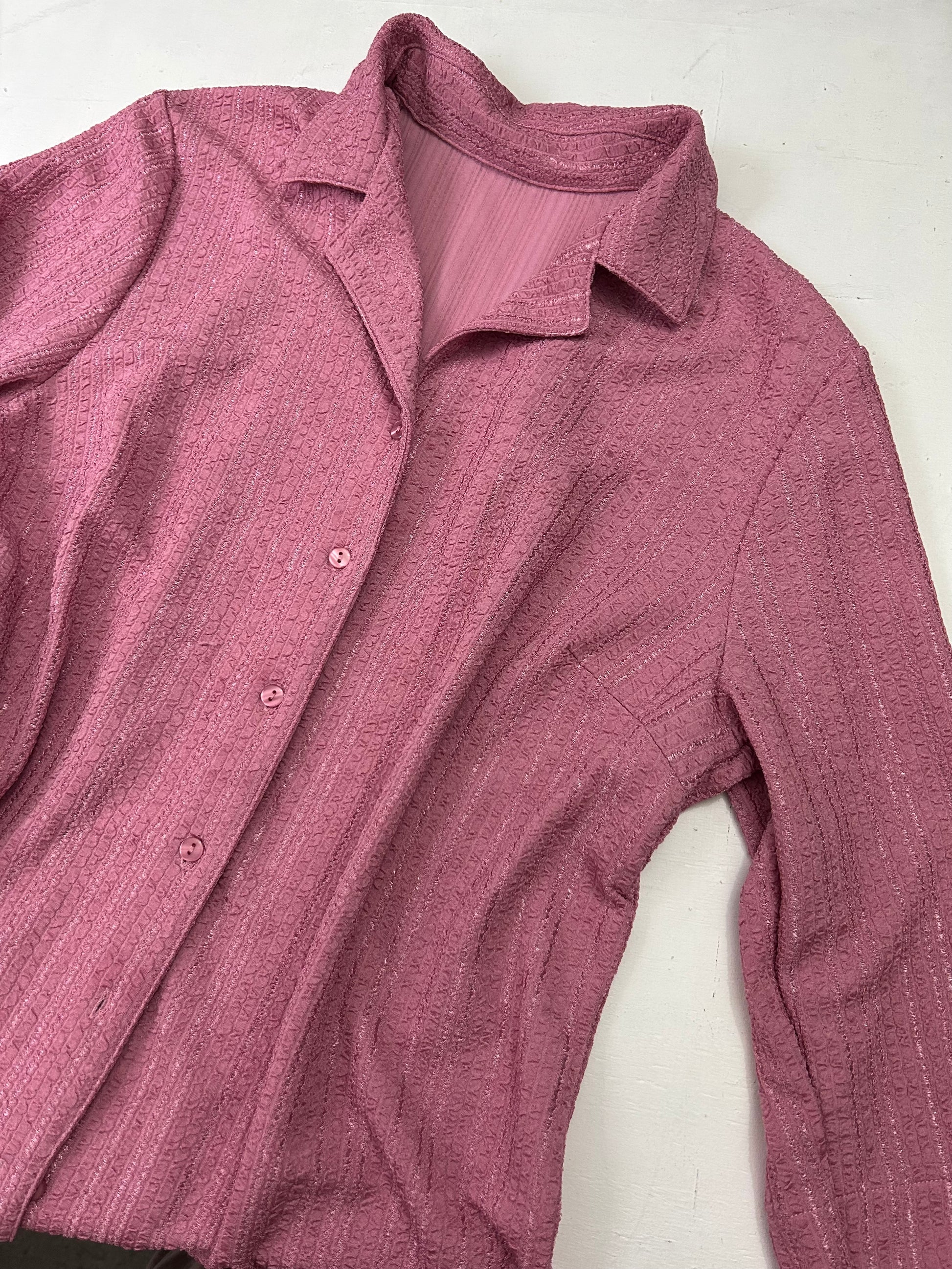 Baby pink oversized  buttons up shirt (One size)