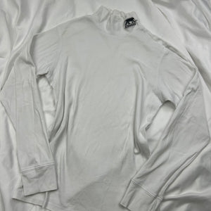 White logo high neck  long sleeves top (S)