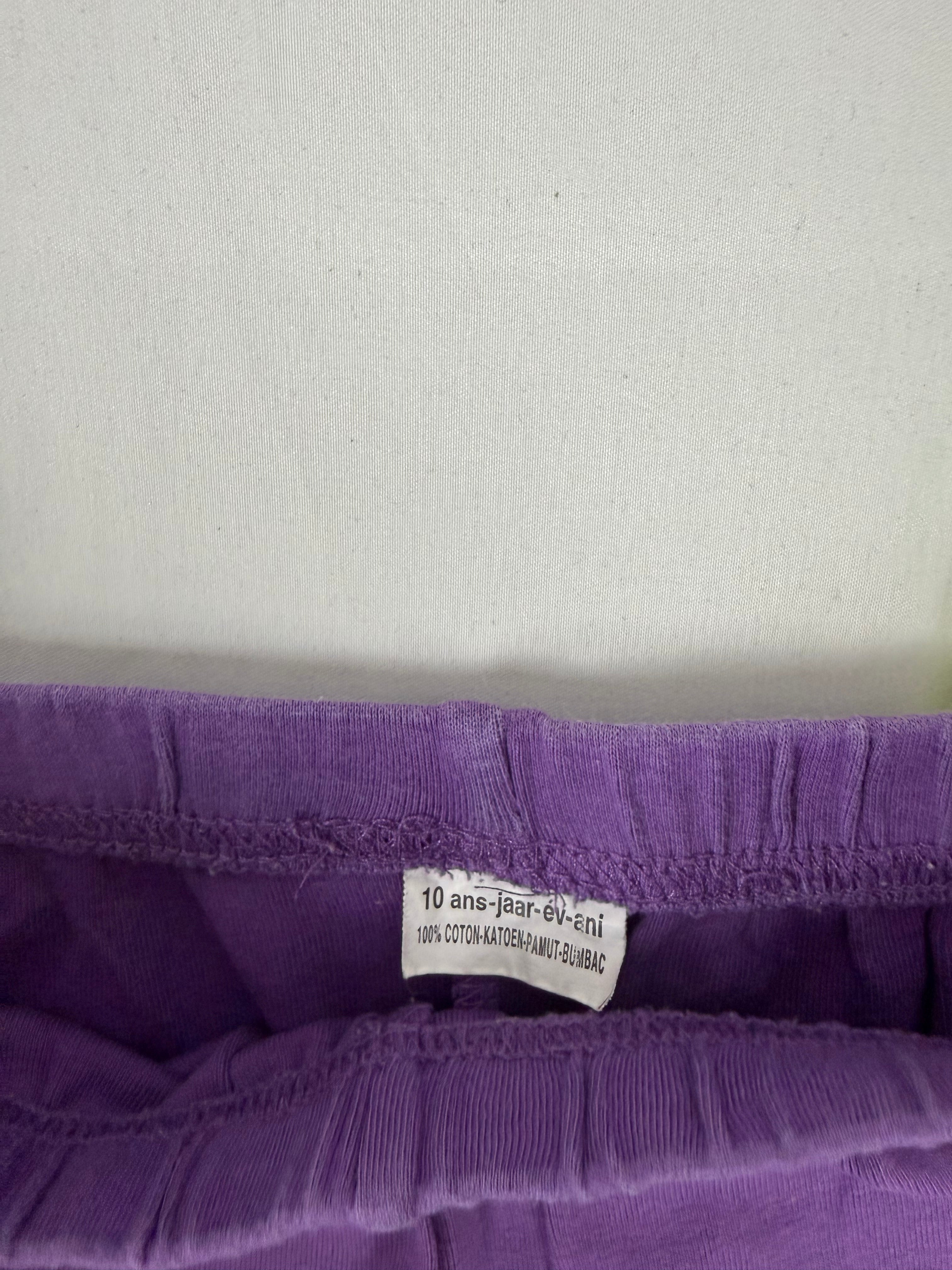 Purple activewear shorty + top set (XS/S)
