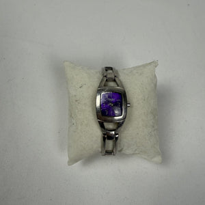 Vintage silver & purple bracelet watch jewelry