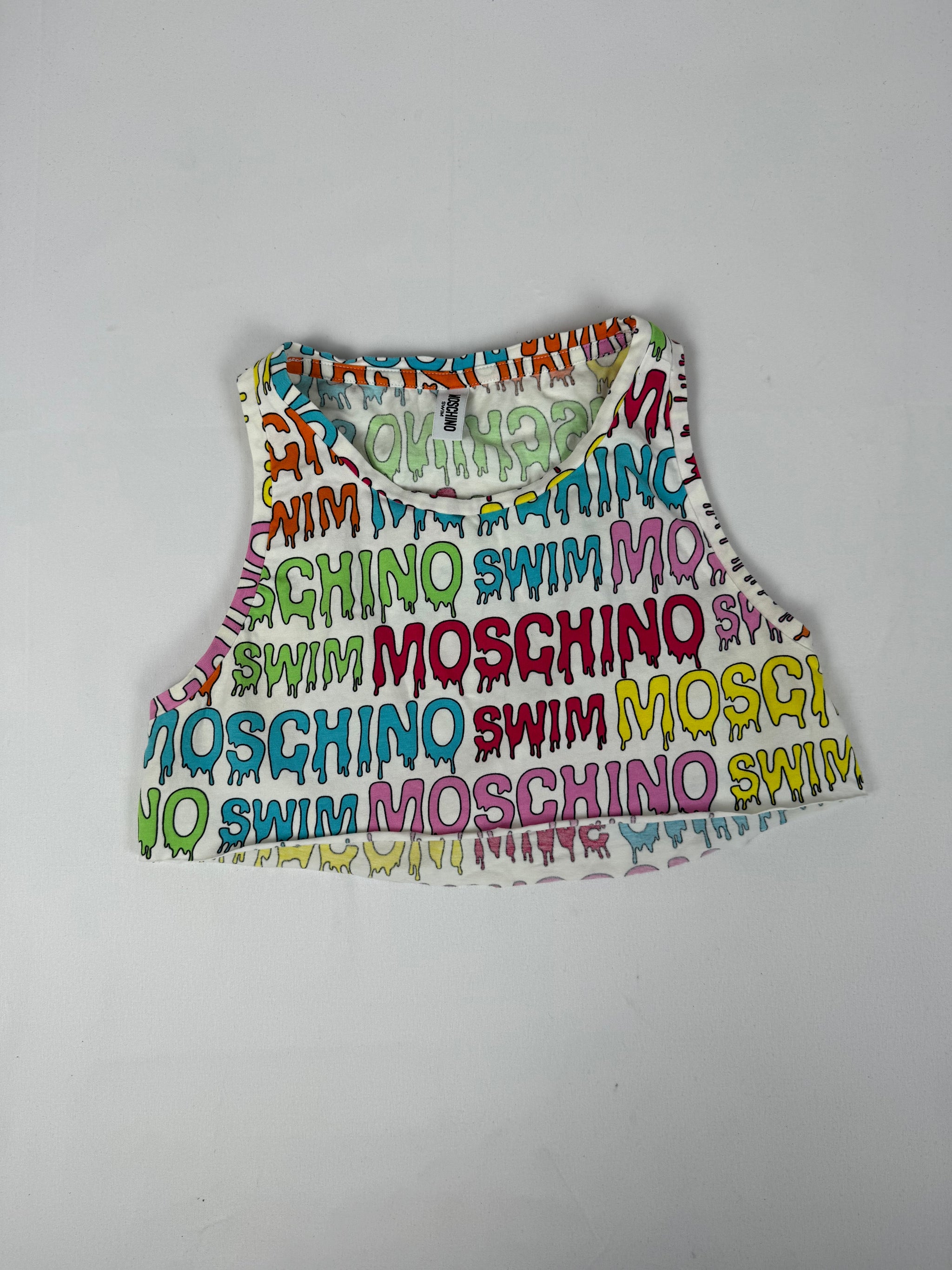 Multicolor logo crop top (XS)
