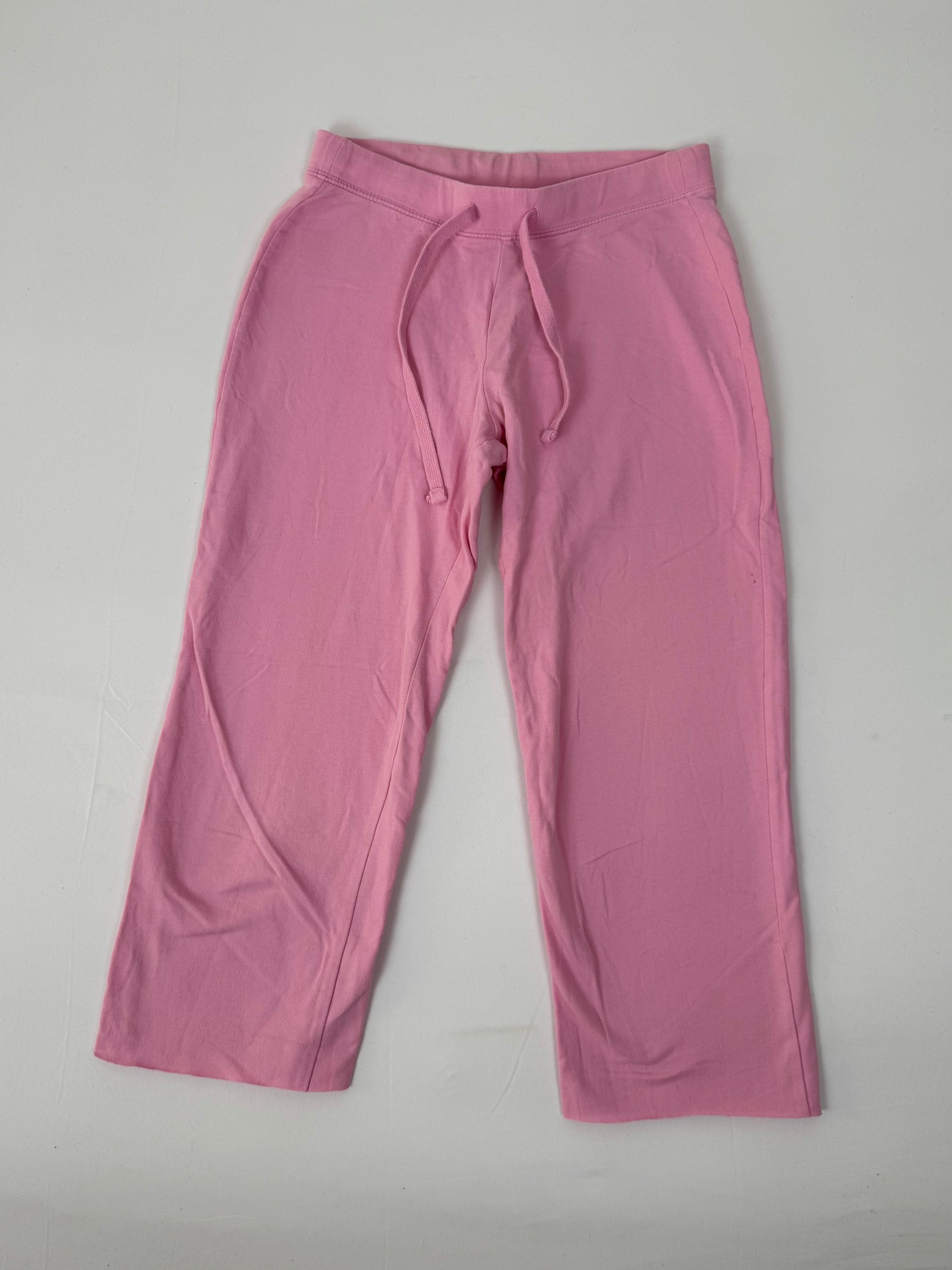 Baby pink cotton activewear capri pants (XS)