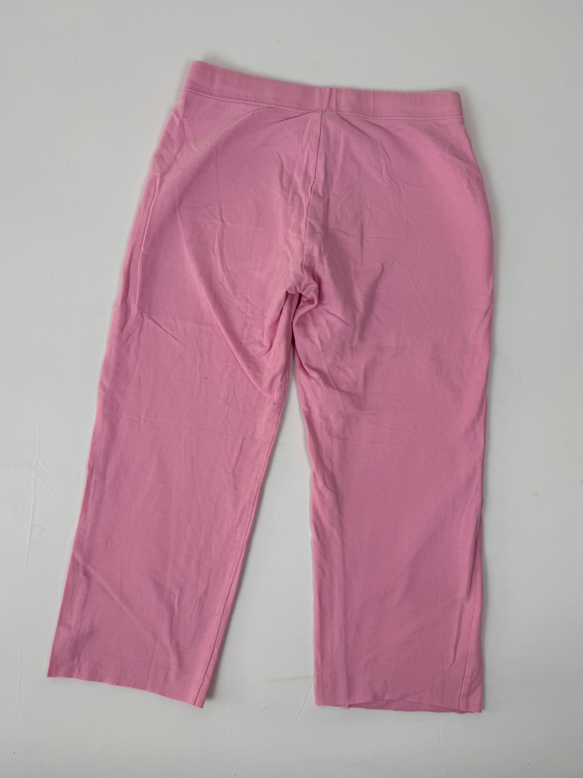 Baby pink cotton activewear capri pants (XS)