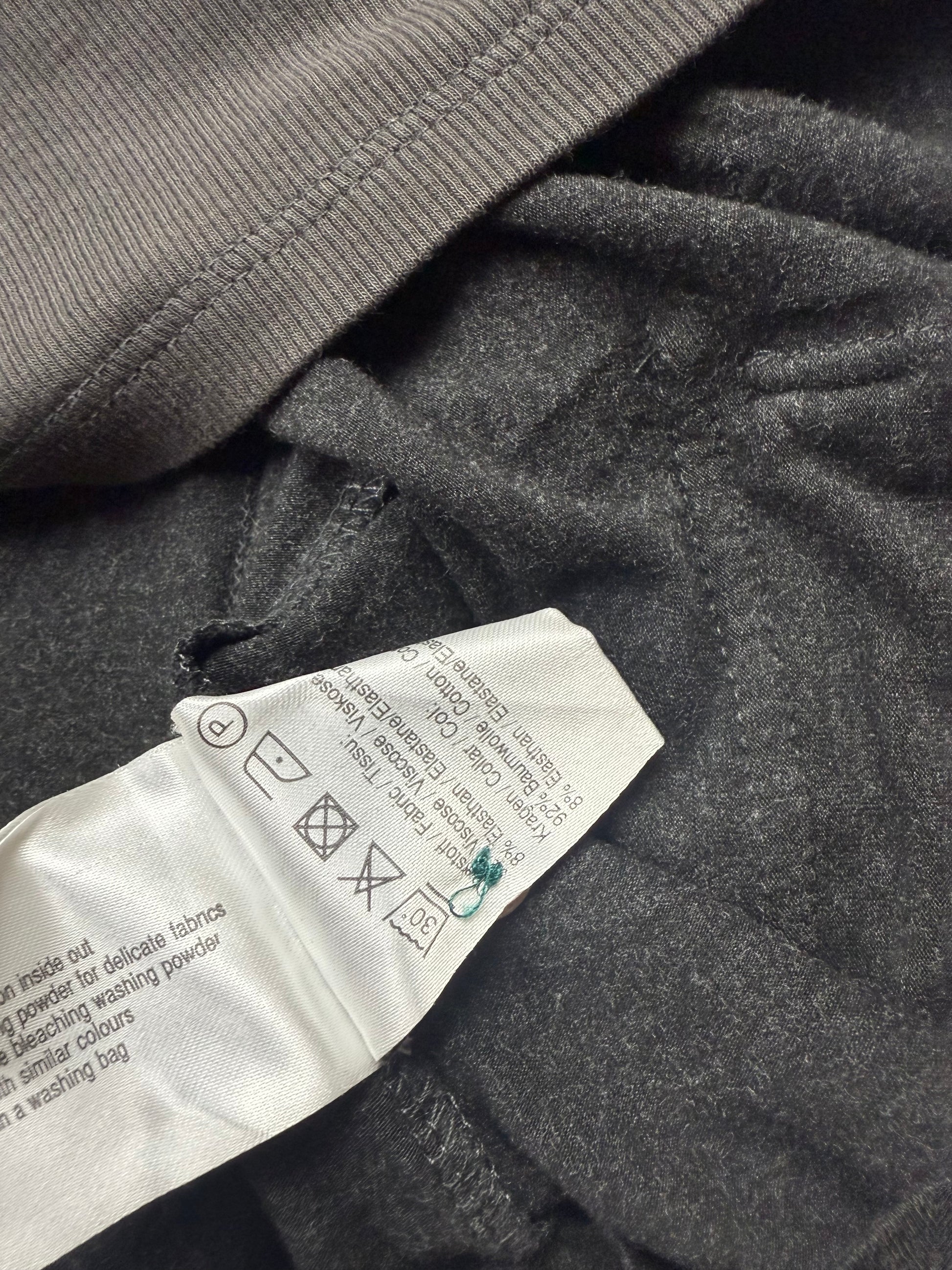 Black patchwork zip up sweatshirt (XXL)